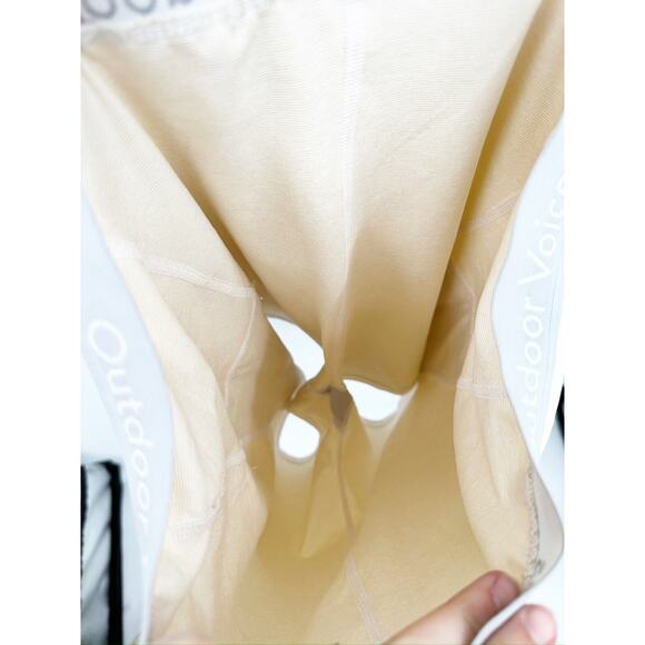 Outdoor Voices Court Cutout Mini Dress Cream Heather Running Workout L - Picture 3 of 5